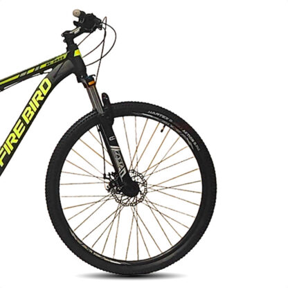 Bicicleta Mtb Fire Bird XC-2022 Aluminio 21v R29 (Negro/Amarillo Fluo) - Image 3