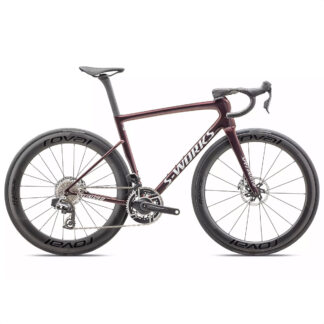 S-Works Tarmac SL8 - SRAM Red eTap AXS (Gloss Solidity/Red To Black Pearl/Metallic White Silver)