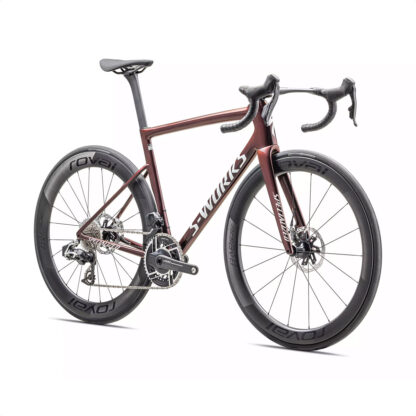 S-Works Tarmac SL8 - SRAM Red eTap AXS (Gloss Solidity/Red To Black Pearl/Metallic White Silver) - Image 2