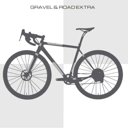 Protector Cuadro Bicicleta AMS Frame Guard Road & Gravel (Clear) - Image 3