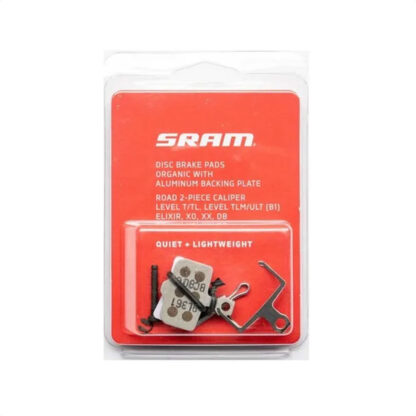 Pastillas Freno A Disco Sram Level - Aluminum Backing Plate - Compuesto Orgánico (Blíster) - Image 3