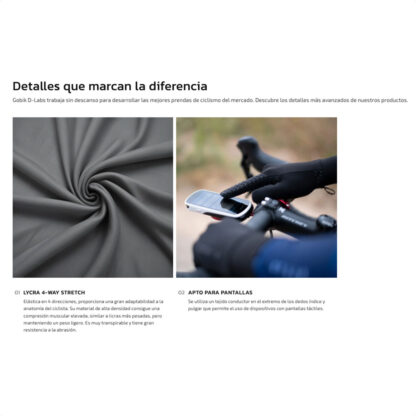 Guantes Dedos Largos Gobik SWIFT TRAIL Unisex (True Black) - Image 3