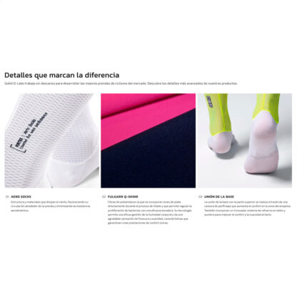 Medias Calcetines Aero Gobik VORTEX 2.0 Unisex (Liquid Lime) - Image 3