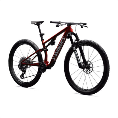 S-Works Epic 8 (Gloss Fiery Red Dry Impasto/Metallic White Silver) - Image 2