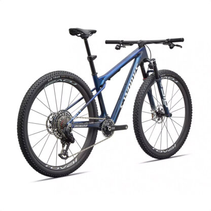 S-Works Epic World Cup (Gloss Carbon Cyan Blue/Metallic White Silver) - Image 3