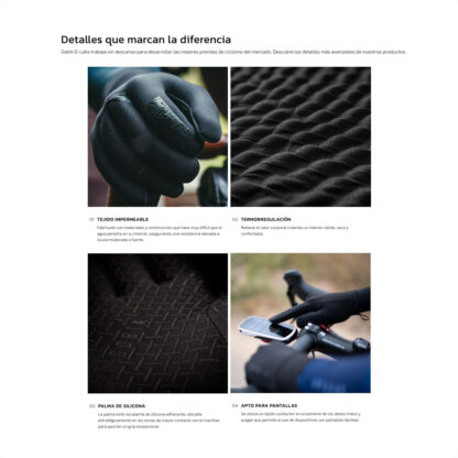 Guantes Dedos Largos Impermeables Gobik TUNDRA 3.0 Unisex (Black) - Image 3