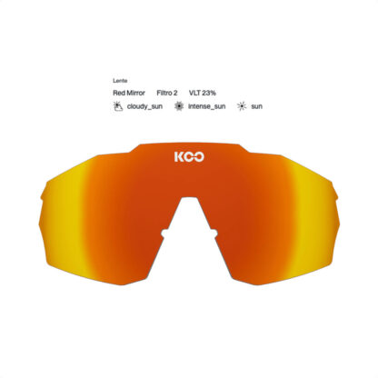 Lentes De Sol KOO Alibi Large Red Bull - BORA - Hansgrohe (Silver/Blue - Red Mirror) - Image 2