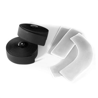 Cinta De Manubrio SPANK Gravel Drop Bar Tape, Gel Pad & Plug Kit (Dark Grey)