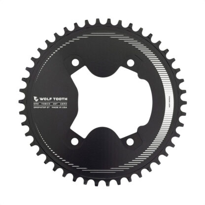 Monoplato Wolf Tooth Aero 110 BCD Asymmetric 4-Bolt Shimano GRX 800 Round Drop-Stop ST (46t)