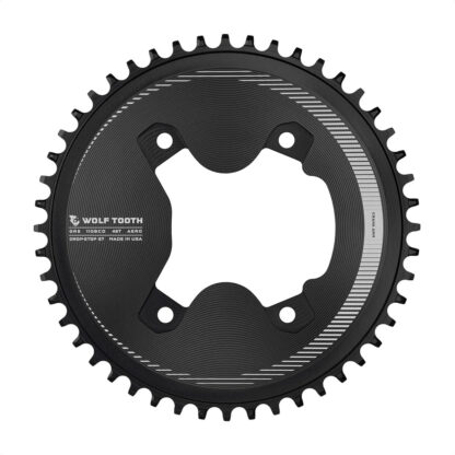 Monoplato Wolf Tooth Aero 110 BCD Asymmetric 4-Bolt Shimano GRX 800 Round Drop-Stop ST (48t)