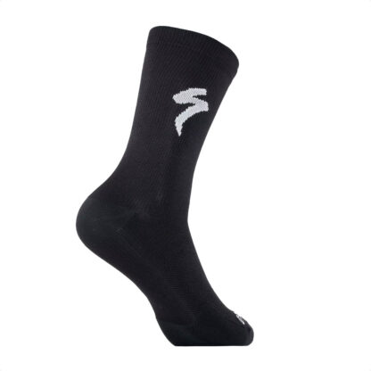 Medias Specialized Soft Air Road Tall Socks (Black/White) - Image 2