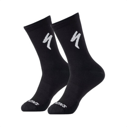 Medias Specialized Soft Air Road Tall Socks (Black/White) - Image 3