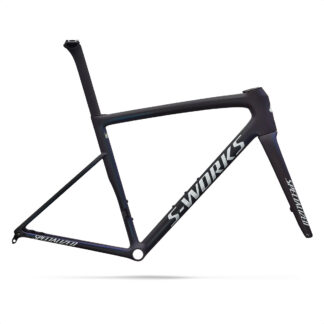 Cuadro S-Works Tarmac SL8 Frameset (Satin Carbon/Cyan to Blue Viavi Pearl Front Edge Fade/Metallic White Silver)