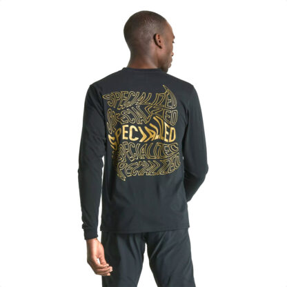 Remera Camiseta Specialized Men's Warped Tee LS T-Shirt (Black) - Image 3