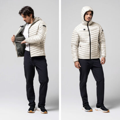 Campera Chaqueta de Plumas Gobik DISCOVERY 2.0 Hombre (Moonbeam) - Image 3