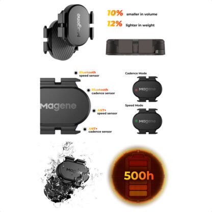 Sensor Cadencia O Velocidad Magene S314 Bluetooth ANT+ - Image 2
