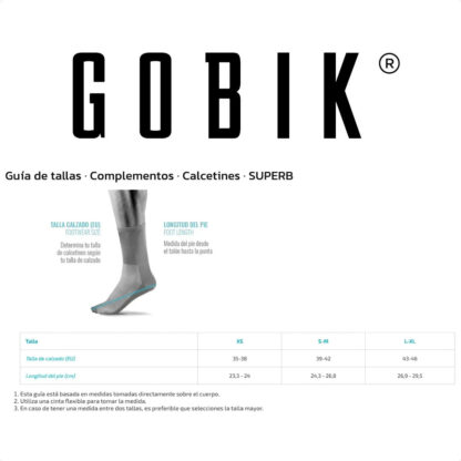 Medias Calcetines Gobik SUPERB Unisex Extra Long (Black Axis) - Image 4