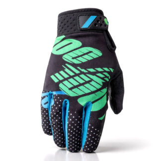 Guantes Ciclismo Dedos Largos MTB Itrack (Black/Cyan/Green)