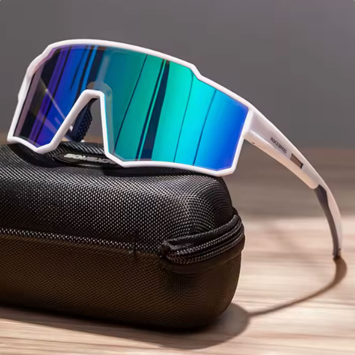 Lentes Ciclismo ROCKBROS 14110012003 (White Sand - Polarized True Green) - Image 3