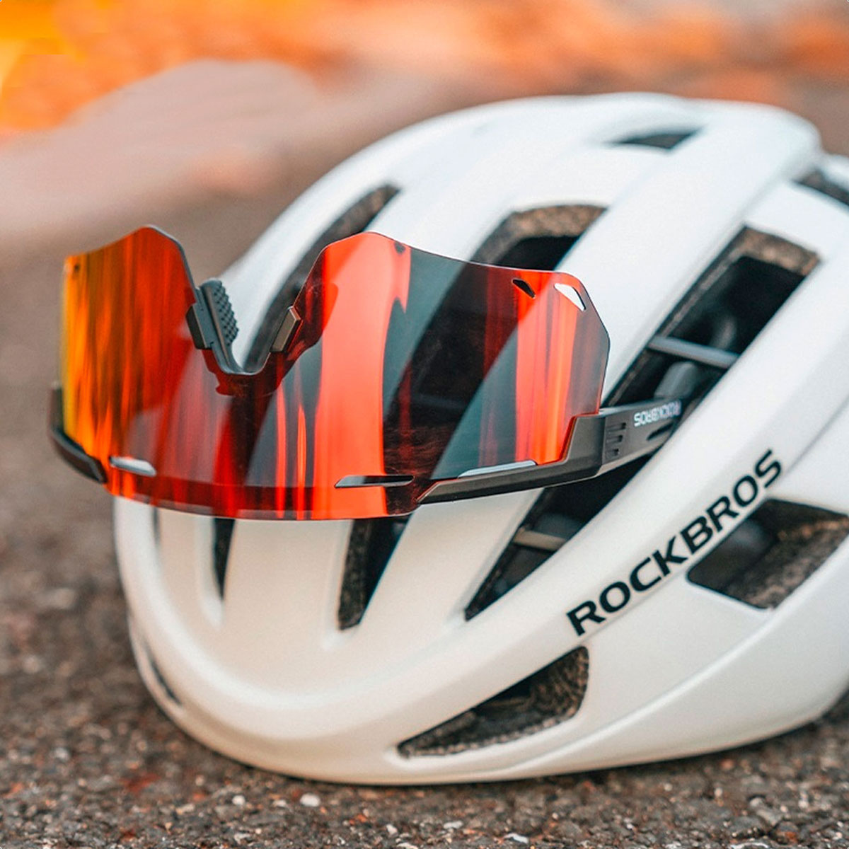 Lentes Ciclismo ROCKBROS 14110013006 (All Black - Polarized True Red) - Image 3