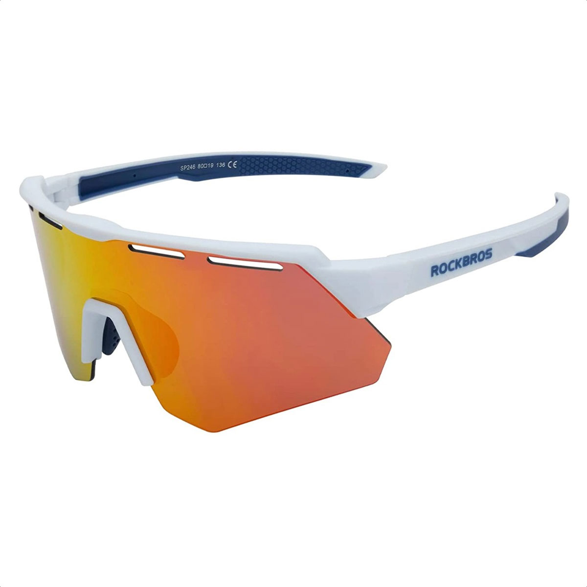 Lentes Ciclismo ROCKBROS 14210006001 (Matte White - Dazzle Coated)