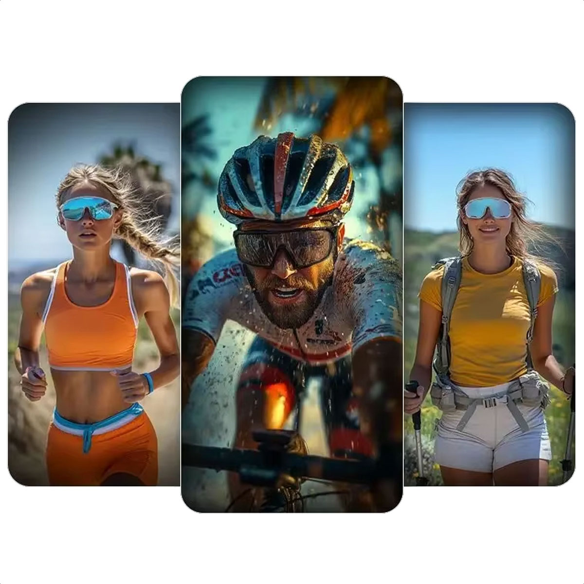 Lentes Ciclismo ROCKBROS Phantom 14210010008 (Bright White - Polarized Orchid White) - Image 3