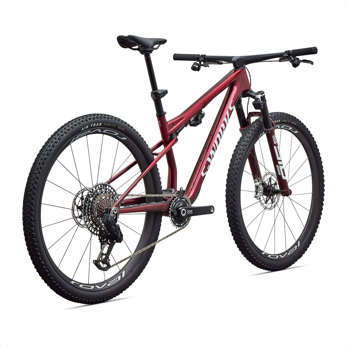 S-Works Epic 9 (Gloss Red Tint Over Red Reflex Pearl Edge Fade/Metallic White Silver) - Image 3