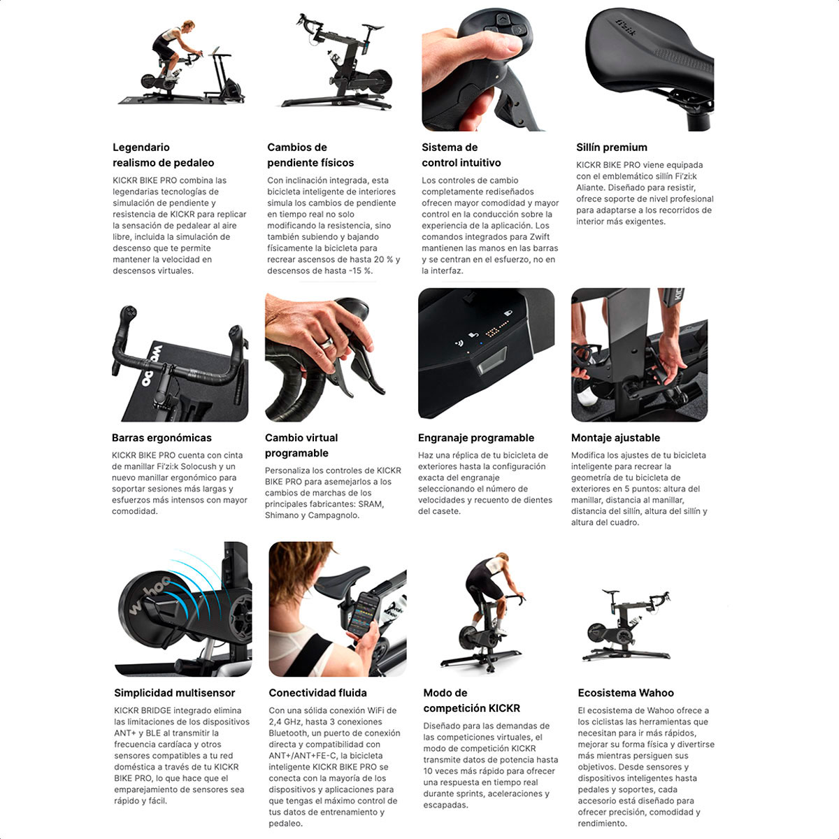 Bicicleta De Entrenamiento Wahoo KICKR Bike PRO V3.0 - Image 2