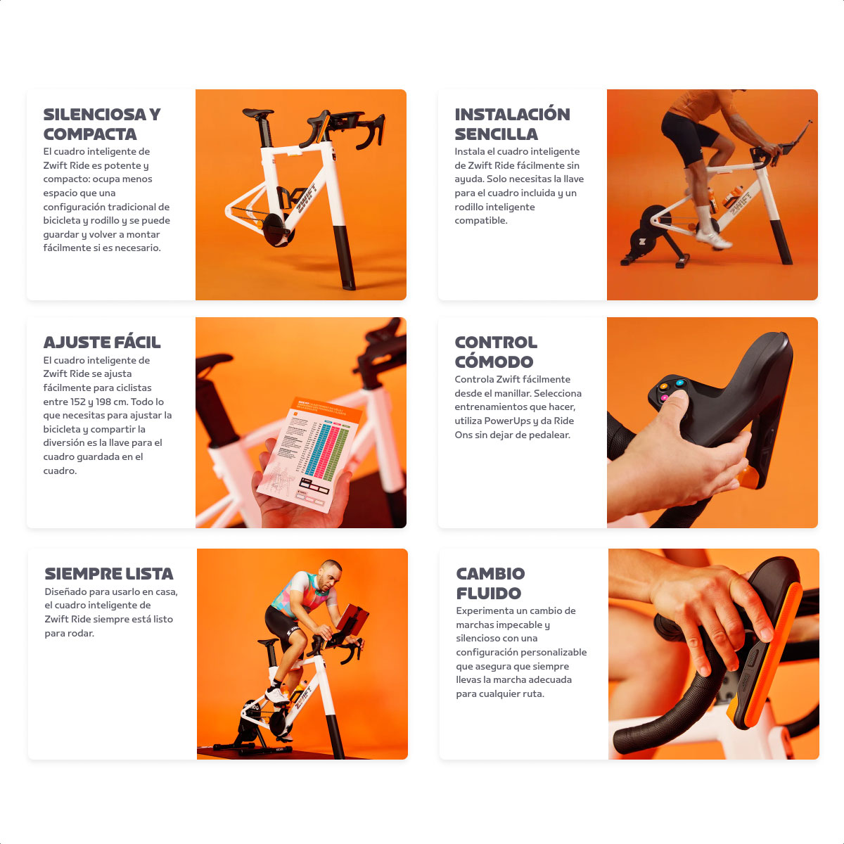 Bicicleta Indoor Inteligente ZWIFT Ride Smart Frame - Image 2