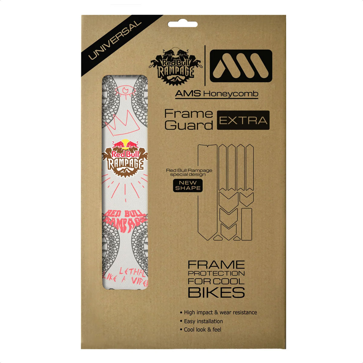 Protector Cuadro Bicicleta AMS X Red Bull Rampage Frame Guard Extra (Freeride Grey)
