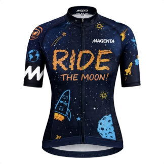 Jersey Manga Corta Magenta De Mujer (Ride The Moon)