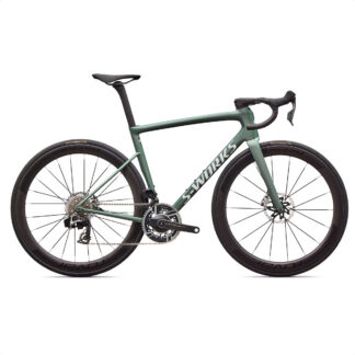 S-Works Tarmac SL8 - SRAM Red eTap AXS (Gloss Premium Fjord Metallic/White Metallic Silver)